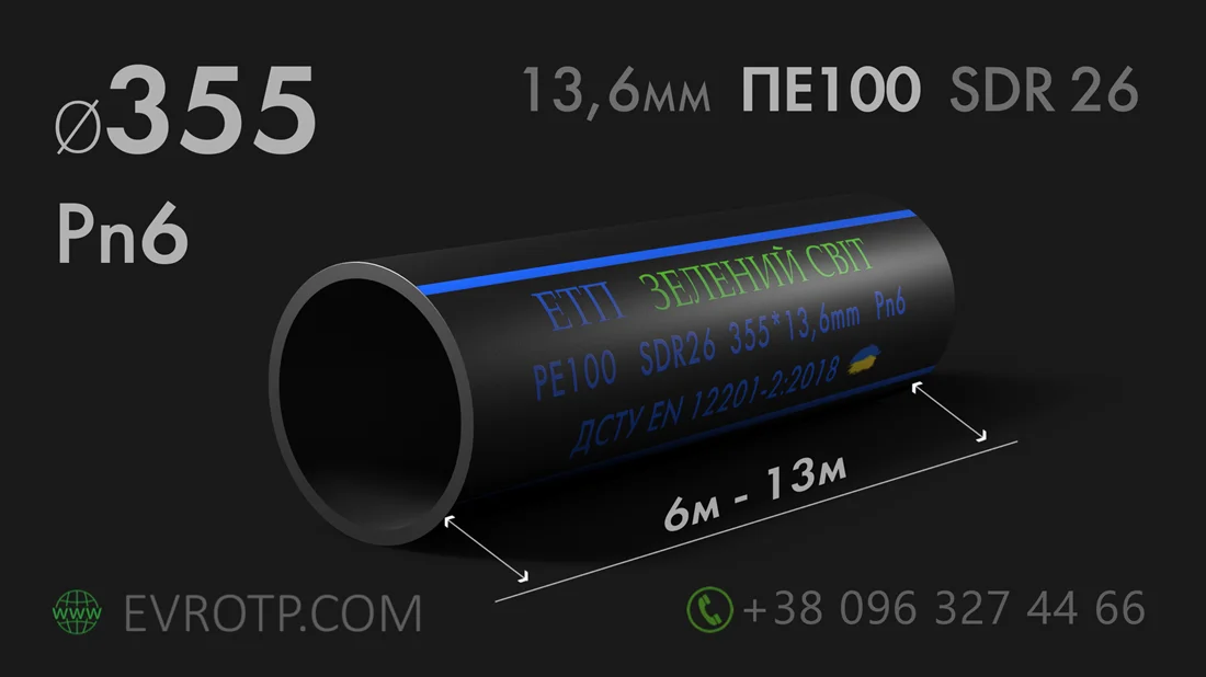 Водопровідні труби 355 